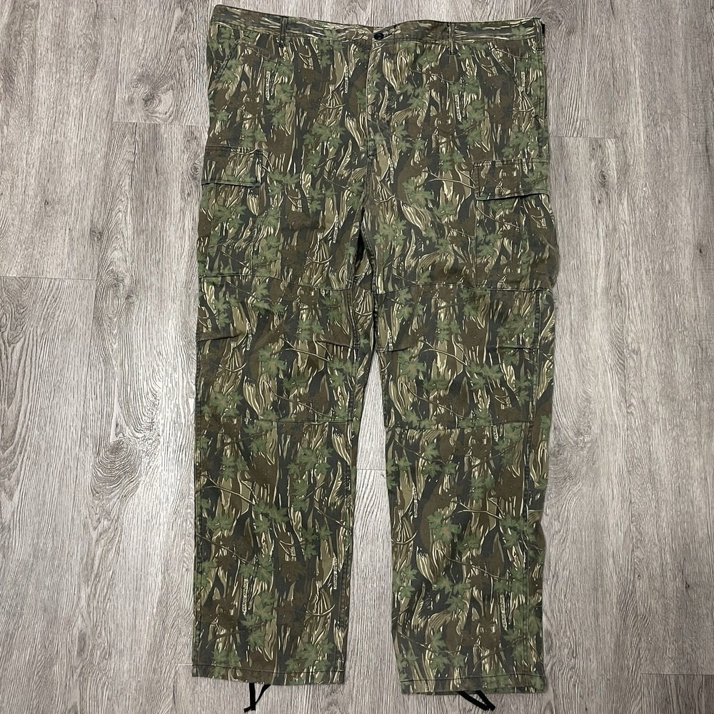 VTG Rothco Ultra Force BDU Pants Men's 3X-Large Woodland Camo Cargo Baggy